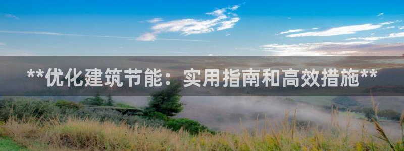 e尊国际官网：**优化建筑节能：实用指南和高效措施**