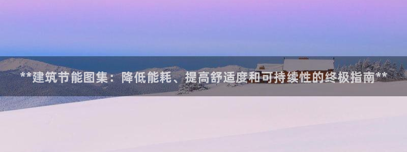 e尊国际平台：**建筑节能图集：降低能耗、提高舒适度和可持续性的终极指南**