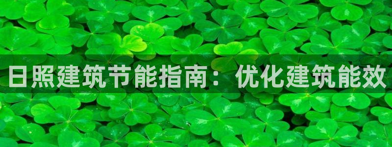 e尊平台：日照建筑节能指南：优化建筑能效