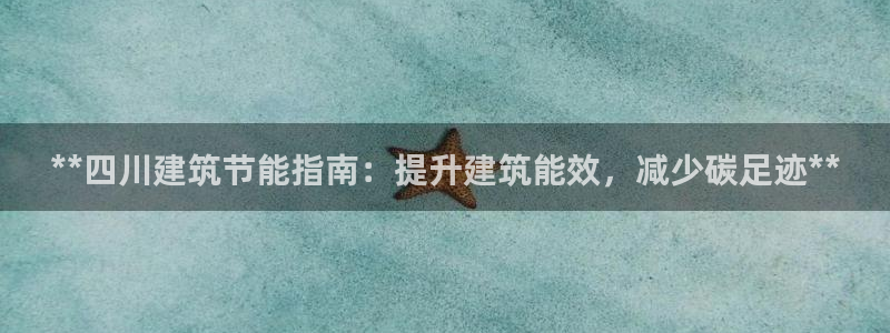 e尊国际官方网站：**四川建筑节能指南：提升建筑能效，减少碳足迹**