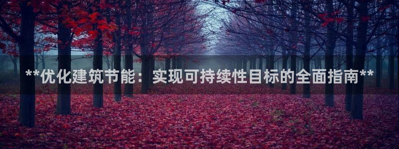 e尊国际客户端：**优化建筑节能：实现可持续性目标的全面指南**
