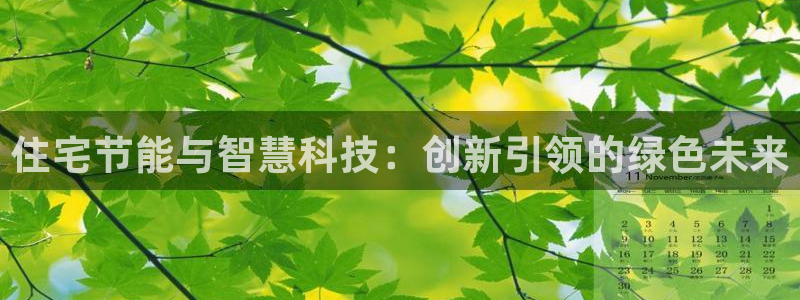 E尊国际网站：住宅节能与智慧科技：创新引领的绿色未来