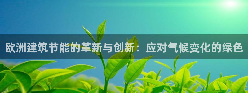 e尊国际娱乐官网地址：欧洲建筑节能的革新与创新：应对气候变化的绿色