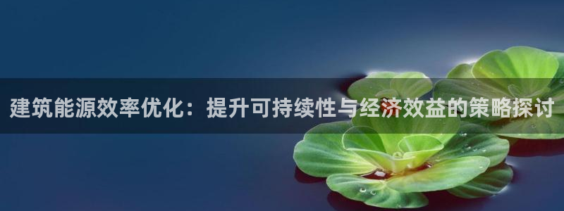 e尊国际-可可计划：建筑能源效率优化：提升可持续性与经济效益的策略探讨