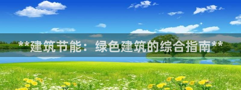 谁知道e尊国际的网址：**建筑节能：绿色建筑的综合指南**
