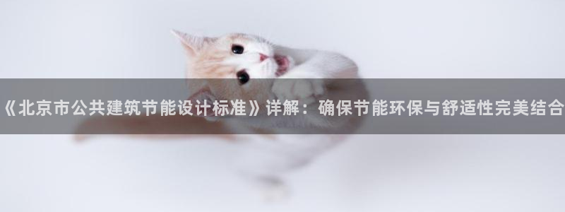 e尊国际官网：《北京市公共建筑节能设计标准》详解：确保节能环保与舒适性完美结合