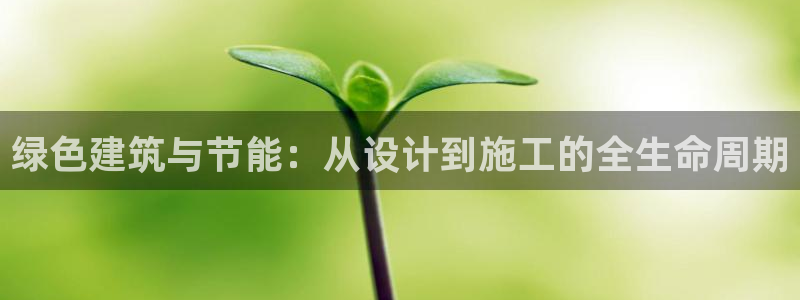 尊亿娱乐国际官网：绿色建筑与节能：从设计到施工的全生命周期