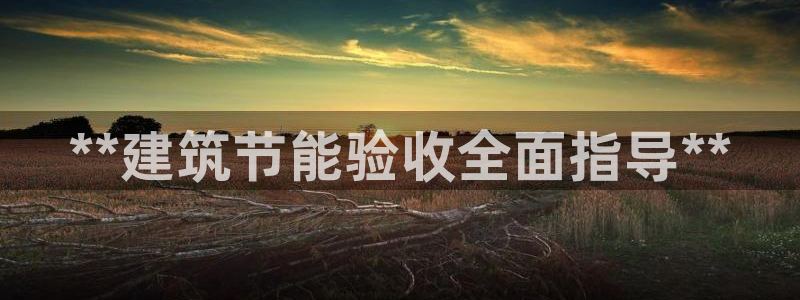 e尊国际网址：**建筑节能验收全面指导**