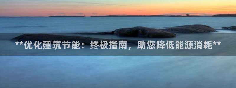 e尊国际官网：**优化建筑节能：终极指南，助您降低能源消耗**