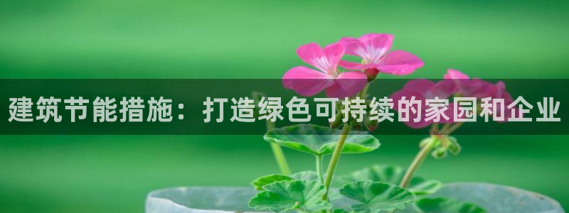 e尊国际娱乐官网地址：建筑节能措施：打造绿色可持续的家园和企业