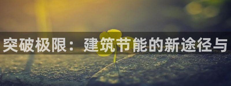 e尊国际可靠吗：突破极限：建筑节能的新途径与